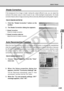 Page 141
4-69
VB Administration Tools
Shade Correction
If the background of an image is bright, making the subject difficult to\
 see, you can adjust the
contrast of the darker areas to make it easier to see. Unlike backlight \
compensation, the shade
correction feature allows image processing without adversely affecting t\
he existing lighter regions.
○○○○○○How to Operate and Set Up
1. Click the “Shade Correction” button on the
toolbar.
2. The Shade Correction dialog box appears.
q Shade Correction
Check for...