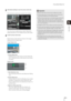 Page 71Privacy Mask Setting Tool
5-7
5
Admin Tools
The set privacy mask area is saved in the camera. 
You can set up to eight privacy masks. Repeat the 
setting operations to set multiple privacy mask areas. 
Saved privacy mask areas are shown in the image 
display area and capture area.
Image Display Area
1Privacy Mask Area
Enabled privacy mask areas are shown filled with 
color. Disabled privacy mask areas are just shown 
in a frame. 
Capture area
2View Restriction Area
This is the area set with the View...