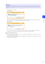 Page 215Admin Tools
6
215
A confirmation screen appears.
[Video Detection]
When you click [Yes], the Intelligent Function Setting Tool launches with its [Lock camera position] selected. If 
you click [No], select [Lock camera position] after video detection launches.
[Auto Tracking]
If you click [Yes], you will obtain camera control and can configure Auto Tracking settings. If you click [No], 
obtain camera control after Auto Tracking launches and configure Auto Tracking settings.
When [Video Detection] is sel...