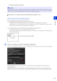 Page 185Setting Page
5
185
Click [Restart intelligent function] again.
Detection Status for Removed Object Detection
All moving objects detected are shown with profile lines.
If you set [Object Size (%)] and [Duration (Sec)], the following occurs.– If [Object Size (%)] and [Duration  (Sec)] are not met, the profile line is displayed with a white line.
– If both [Object Size (%)] and [Duratio n (Sec)] are exceeded, the profile line is displayed in the same color as
the detection area to indicate that  something...