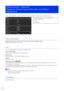 Page 218218
Check camera information, such as the firmware version, and perform maintenance on the camera system.
Device Information
[Model Name], [Firmware Version], [Serial  Number], [Build Number] and [MAC address]
Displays information about the camera.
Tool
You can configure/re boot the camera and display licenses.
[View Current Settings]
Display a list of current se ttings for the Setting Page.
[View License]
Display information on the th ird-party software licenses.
[Reboot]
Reboot the camera.
[Refresh...