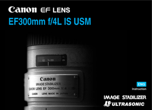 Page 1EF300mm f/4L IS USM
Instruction
ENG
COPY  