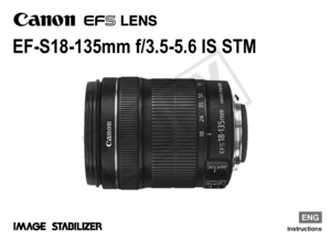 Page 1EF-S18-135mm f/3.5-5.6 IS STM
Instructions
ENG
COPY  