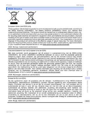 Page 1013WEEE DirectiveWEEE DirectiveiPF00SWEEEDirectiveUser'sGuide

Appendix...