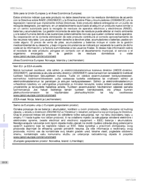 Page 1018WEEEDirectiveiPF00SUser'sGuide

Appendix
Disposaloftheproduct
1018 