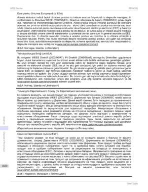 Page 1020WEEEDirectiveiPF00SUser'sGuide

Appendix
Disposaloftheproduct
1020 