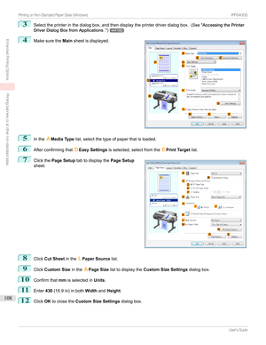 Page 1083
Selecttheprinterinthedialogbox,andthendisplaytheprinterdriverdialogbox.(See"AccessingthePrinter
DriverDialogBoxfromApplications .")
