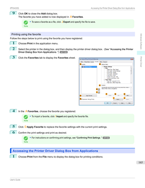 Page 1659
ClickOKtoclosethe Adddialogbox.
Thefavoriteyouhaveaddedisnowdisplayedin AFavorites .
Note
