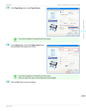 Page 2133
Inthe Page Setup sheet,select Paper Source .Note
