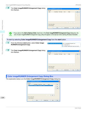 Page 2283
The Color imageRUNNER Enlargement Copy dialog
boxdisplays.Note
