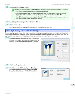 Page 2752
SelecttheprofileinOutput Profile.
Note
