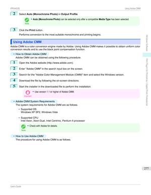 Page 2772
SelectAuto (Monochrome Photo) inOutput Profile .
Note
