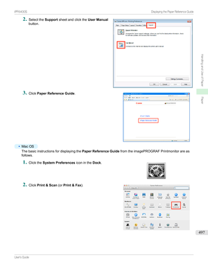 Page 4972
Selectthe Supportsheetandclickthe User Manual
button.3

Click Paper Reference Guide .
