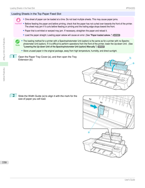 Page 530LoadingSheetsintheTopPaperFeedSlot
Important
