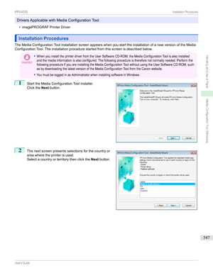 Page 547DriversApplicablewithMediaConfigurationTool
