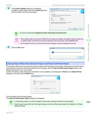 Page 5614
The Confirm Update dialogboxisdisplayed.
ConfigureUpdateTargetandclickthe Executebutton.
Communicationwiththeprinterbegins.Note
