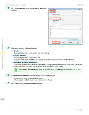 Page 7222
Click Output Method todisplaytheOutput Method di-
alogbox.3
Makeyourselectionin Output Method.
