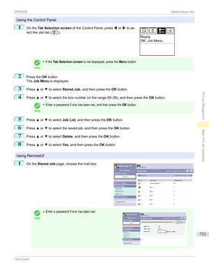 Page 733UsingtheControlPanel
1

Onthe Tab Selection screen oftheControlPanel,press /