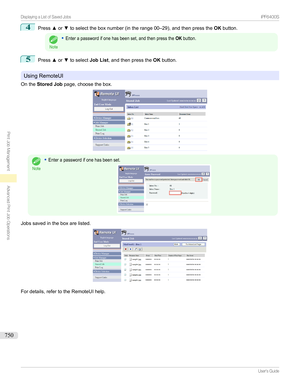 Page 7504
Pressxor ztoselecttheboxnumber(intherange00–29),andthenpressthe OKbutton.
Note
