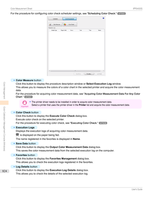 Page 824Fortheprocedureforconfiguringcolorcheckschedulersettings,see"SchedulingColorCheck ."