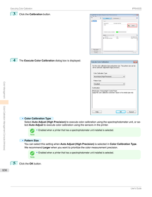 Page 8303
Clickthe Calibration button.4

The Execute Color Calibration dialogboxisdisplayed.
