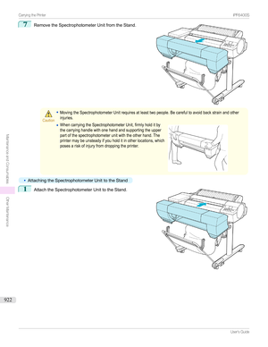 Page 9227
RemovetheSpectrophotometerUnitfromtheStand.Caution
