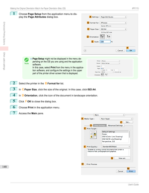 Page 1481
Choose Page Setup fromtheapplicationmenutodis-
playthe Page Attributes dialogbox.Note
