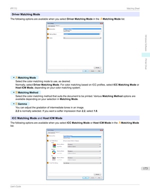 Page 173Driver Matching Mode
Thefollowingoptionsareavailablewhenyouselect Driver Matching ModeintheAMatching Mode list.
