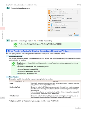 Page 5613
Accessthe Page Setup pane.14
Confirmtheprintsettings,andthenclick MPrint tostartprinting.
Note
