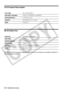 Page 88
88 • Additional Information
CA-570 Compact Power Adapter
NB-2LH Battery Pack
Weight and dimensions are approximate. Errors and omissions excepted. Subject to 
change without notice.
Power supply 100 – 240 V AC, 50/60 Hz
Rated output / consumption 8.4 V DC, 1.5 A / 29 VA (100 V) – 39 VA (240 V)
Operating temperature 0 – 40 °C (32 – 104 °F)
Dimensions 52 x 29 x 90 mm (2.1 x 1.1 x 3.5 in.)
Weight 135 g (4.8 oz.)
Battery type   Rechargeable Lithium Ion Battery
Rated voltage   7.4 V DC
Operating temperature...