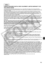 Page 101
101
CANON CONSUMER DIGITAL VIDEO EQUIPMENT LIMITED WARRANTY FOR 
THE UNITED STATES
The limited warranty set forth below is given by Canon U.S.A., Inc. (“Canon USA”) with  respect to Canon Consumer Digital Video 
Equipment (the “Equipment”) purchased in the United States. This limited warranty is only effective upon presentation of your B ill of Sale 
or other proof of purchase.
The Equipment is warranted under normal, non-commercial, personal use, against defective materials or workmanship as follows:...