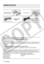 Page 12
12 • Introduction
Gett in g  to  Kn ow  t he  Cam corder
Supplied Accessories
CA-570 Compact Power 
Adapter (incl. power cord)NB-2LH Battery Pack
IFC-300PCU USB Cable
( only)STV-250N Stereo Video  Cable
Yellow • Red • White plugs
Online product registration for U.S.A. Customers only.
Register your product online at www.registercanon.com
Protect your product
We will keep the model number and date of purchase of your new Canon product on 
file to help you refer to this information in the event of an...