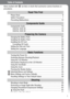 Page 53
Table of Contents
Items marked with   are lists or charts that summarize camera functions or 
procedures.
Read This First
Please Read.........................................................................................  6
Safety Precautions ..............................................................................  7
Preventing Malfunctions ...................................................................  12
Components Guide
Components...