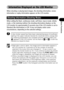 Page 4341
Basic Functions
Information Displayed on the LCD Monitor 
When shooting or playing back images, the shooting information, review 
information or replay information appears on the LCD monitor.
When setting the flash, continuous mode, self-timer, macro mode, infinity 
mode, or the metering method, the shooting information displays on the 
LCD monitor for approximately 6 seconds even if the LCD monitor is set to 
Standard (No Information) or Off. It may not display under some 
circumstances, depending on...