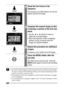 Page 8684
 A custom white balance setting cannot be set in Stitch Assist mode. 
To use a custom white balance setting, set it before selecting [Stitch 
Assist] in the Rec. menu (p. 95).
 The settings for the first image are used to take subsequent images 
in the sequence.
 It is not possible to display images on the TV when shooting in Stitch 
Assist mode.
See Functions Available in Each Shooting Mode (p. 176).
4Shoot the first frame in the 
sequence.
The exposure and white balance are set and 
locked with...