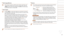 Page 2828
Still	Images/Movies
•	If the camera is turned on while the < p> button is held down, the 
camera will no longer sound. To activate sounds again, press the 
 button and choose [Mute] on the [3] tab, and then press 
the  buttons to choose [Off].
Still	Images
•	 A blinking [] icon warns that images are more likely to be blurred 
by camera shake. In this case, mount the camera on a tripod or take 
other measures to keep it still.
•	 If your shots are dark despite the flash firing, move closer to the...