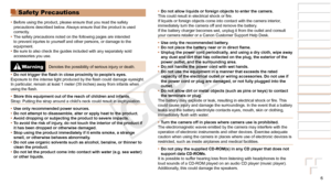 Page 66
1
2
3
4
5
6
7
8
9
Cover 
Preliminary Notes and 
Legal Information
Contents: Basic 
Operations
Advanced Guide
Camera Basics
Smart Auto 
Mode
Other Shooting 
Modes
Playback Mode
Wi-Fi Functions
Setting Menu
Accessories
Appendix
Index
Basic Guide
P Mode
Safety Precautions
•	 Before using the product, please ensure that you read the safety 
precautions described below. Always ensure that the product is used 
correctly.
•	 The safety precautions noted on the following pages are intended 
to prevent injuries...