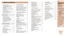 Page 55
1
2
3
4
5
6
7
8
9
Cover
Preliminary	Notes	and	Legal	Information
Contents:		
Basic	Operations
Advanced	Guide
Camera	Basics
Smart
	Auto	Mode
Other	Shooting	Modes
P	Mode
Wi-Fi	Functions
Setting	Menu
Accessories
Appendix
Index
Basic	Guide
Playback	Mode
Package Contents ......................... 2
Compatible Memory Cards
 ............ 2
Preliminary Notes and Legal 
Information
 ..................................... 2
Part Names and Conventions in  
This Guide...................................... 3
T

able...