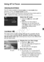 Page 209209
The AF modes available are [Live mode], [u Live mode ] (face 
detection, p.210), and [ Quick mode] (p.214).
If you want to achieve precise focus, set the lens focus mode switch to \
< MF>, magnify the image, and  focus manually (p.216).
Select the AF mode.
 Under the [ z4] tab, select [AF 
mode ].
  While the Live View image is 
displayed, you can also press the 
 button to select the AF 
mode on the setting screen 
displayed.
The image sensor is used to focus. Although AF is possible with the 
Live...