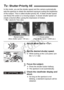 Page 162162
In this mode, you set the shutter speed and the camera automatically 
sets the aperture to obtain the standard exposure suiting the brightness 
of the subject. This is called shutter- priority AE. A faster shutter speed 
can freeze the action or a moving s ubject. A slower shutter speed can 
create a blurred effect, giving the impression of motion.
* < s > stands for Time value.
1Set the Mode Dial to < s>.
2Set the desired shutter speed.
 While looking at the LCD panel, turn 
the < 6> dial.
3Focus...