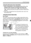 Page 189189
D Flash Photography
  With an EZ/E/EG/ML/TL-series Speedlite set to A-TTL or TTL 
autoflash mode, the flash can be  fired at full output only. 
Set the camera’s shooting mode to < a> (manual exposure) or 
< f > (aperture-priority AE) and ad just the aperture setting before 
shooting.
  When using a Speedlite that has manual flash mode, shoot in the 
manual flash mode.
Sync Speed
The camera can synchronize with non-Canon compact flash units at 
1/200 sec. and slower speeds. With large studio flash...