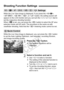 Page 202202
While the Live View image is displayed, if you press the , 
< o >, , , or < b> button, the setting screen will 
appear on the LCD monitor an d you can turn the  or  dial to 
set the respective shooting function.
When  f is set, you can press the < S> button to select the AF area 
selection mode and AF point. The pr ocedure is the same as with 
viewfinder shooting. Note that the < q> metering mode cannot be set.
While the Live View image is displayed, you can press the < Q> button 
to set the Auto...