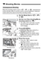 Page 218218
When the shooting mode is set to , < d>, or < F>, autoexposure 
control will take effect to suit the scene’s current brightness. Exposure 
control will be the same for the three shooting modes.
1Set the Mode Dial to < A>, , 
or .
2Set the Live View shooting/Movie 
shooting switch to < k>.
XThe reflex mirror will make a sound, 
then the image will appear on the 
LCD monitor.
3Focus the subject.
  Before shooting, focus with AF or 
manual focus (p.207-214).
  When you press the shutter button 
halfway,...