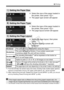 Page 299299
wPrinting
 Select the size of the paper loaded in 
the printer, then press < 0>.
X The paper type screen will appear.
  Select the type of the paper loaded in 
the printer, then press < 0>.
X The page layout screen will appear.
  Select the page layout, then press 
.
X The print settings screen will 
reappear.
*1: From the Exif data, the ca mera name, lens name, shooting mode, shutter speed, aperture, 
exposure compensation amoun t, ISO speed, white balance, etc., will be imprinted.
*2: After...