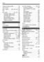 Page 400400
Index
Image-recording quality ................ 119
Index display ................................. 249
INFO. button ......... 20 0, 225, 244, 336
IPB ......................... ....................... 231
ISO speed .................. ... 124, 221, 224
Automatic setting (Auto) ........... 125
Automatic setting range............ 127
ISO expansion ... ....................... 126
Manual Setting range ............... 126
Minimum shutter speed ............ 128
Setting increments .................... 315
J...