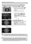 Page 6060
Displaying the Grid and Electronic Level
1Press the  button.
 Each time you press the < B> 
button, the screen display will 
change.
  Display the electronic level.
  If the electronic level does not 
appear, set [ 53:  z  button 
display options ] so that the 
electronic level can be displayed 
(p.336).
2Check the camera’s tilt.
  The horizontal and vertical tilt are 
displayed in 1° increments.
  When the red line turns green, it 
indicates that the tilt is corrected.
Displaying the Electronic Level...