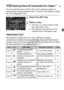 Page 8585
You can easily fine-tune AI Servo AF to suit a particular subject or 
scene just by selecting between case  1 to case 6. This feature is called 
the “AF Configuration Tool.”
1Select the [21] tab.
2Select a case.
 Turn the < 5> dial to select a case 
icon, then press .
X The selected case will be set. The 
selected case is indicated in blue.
As explained on pages 90 to 92, case 1 to 6 are six setting 
combinations of subject-tracking sensitivity, acceleration/deceleration 
tracking, and AF point auto...