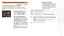 Page 9595
1
2
3
4
5
6
7
8
9
10
Cover 
Before Use
Common Camera 
Operations
Advanced Guide
Camera Basics
Auto Mode / 
Hybrid Auto Mode
Other Shooting 
Modes
Tv, Av, M, C1, 
and C2 Mode
Playback Mode
Wi-Fi Functions
Setting Menu
Accessories
Appendix
Index
Basic Guide
P Mode
Customization for Shooting Styles
Still ImagesMovies
Customizing Display Information
Set the number of custom displays ( =  23) and what information is 
displayed in each display when the < p> button is pressed in shooting 
screen.
1 Access...