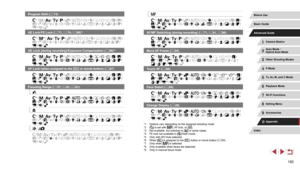 Page 182182
*1 /  /  /  /  /  /  /  /  /  /  /  /  /  /  /  /  /  /  /  /  /  /  /  /  /  /  /  /  /  /  /  / 
AF/MF Switching (during recording) (= 71, = 81, = 96)
*1 /  /  /  /  /  /  /  /  /  /  /  /  /  /  /  /  /  /  /  /  /  /  /  /  /  /  /  /  /  /  /  / 
Move AF Frame ( = 84)
*1 /  /  /  /  /  /  /  /  /  /  /  /  / *7 / *7 / *7 /  /  /  /  /  /  /  /  /  /  /  /  /  /  /  /  / 
Touch AF (= 86)
*1 /  /  /  /  /  /  /  /  / *7 / *8 / *8 /  / *9 / *9 / *9 /  /  /  /  /  /  /  /  /  /  /  /  /  /  / *9 /...