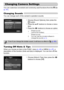 Page 166166
You can customize convenient and commonly used functions from the 3 tab 
(p. 47).
Changing Sounds
You can change each of the camera’s operation sounds.
zChoose [Sound Options], then press the 
m button.
zPress the op buttons to choose a menu 
item.
zPress the qr buttons to choose an option.
Turning Off Hints & Tips
When you choose an item in the FUNC. menu (p. 46) or MENU (p. 47), a 
description of the function (hints and tips) is displayed. You can turn off this 
function.
zChoose [Hints & Tips],...